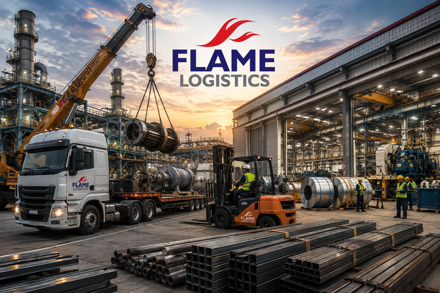 Heavy machinery crating for industrial manufacturing